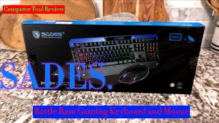Game On: SADES Battle Ram RGB Keyboard & Mouse with Pad!