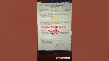 Class 9 Math model question paper 2082 // Mathematics model question