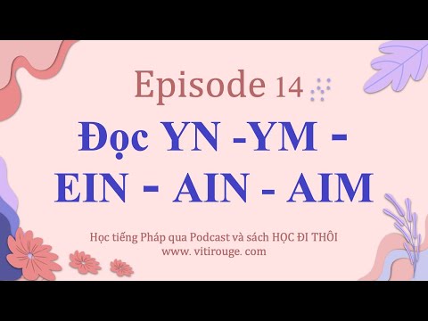 Học tiếng Pháp qua Podcast (phát âm) | Tập 14 - Hai chữ I và Y, âm mũi /ɛ̃/