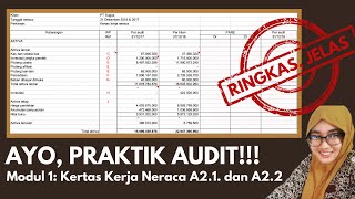 Praktikum Audit Modul 1 - Mengisi Kertas Kerja Neraca A2.1 dan A2.2 || WP Ref - Per Klien - PARE