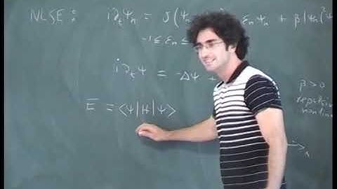 Mr. Yevgeny Bar Lev | Anderson localisation and sub-diffusion for the nonlinear Schrodinger......