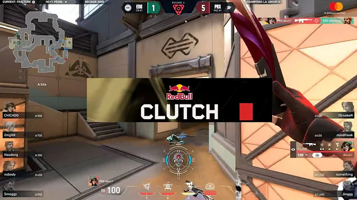 PRX d4v41 with a 1v2 clutch against EDG | VALORANT Champions 2023