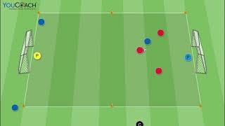 Soccer conditioning drill - Race between the cones (YouCoach soccer drills drawing software) screenshot 5