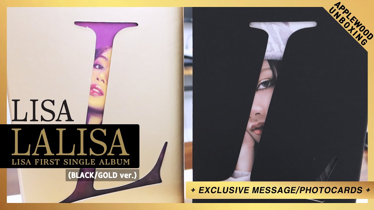 Lalisa: 1st Single (BLACK Ver＋GOLD VER) [UNBOXING💿]LISA FIRST