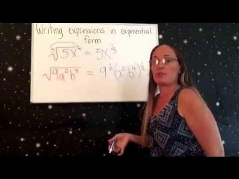 How to Write expressions in exponential form - YouTube