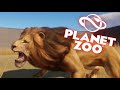 ONE LION VS FIVE HYENAS| Planet Zoo
