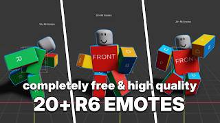 (FREE TO USE) 20 R6 Emotes | Roblox Studio (FREE TO USE) 20 R6 Emotes | Roblox Studio