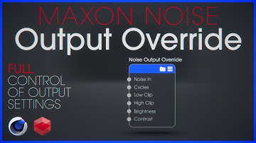 Finally a solution! Maxon Noise Output Override in Redshift