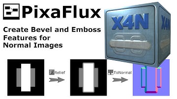 Create Bevel and Emboss Features for Normal Images - Relief Node - PixaFlux