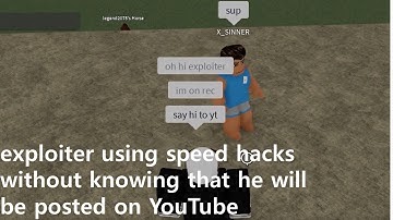 exploiter using speed hacks without knowing that he will be posted on YouTube | YBA