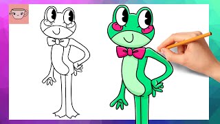 How To Draw Ribbit from The Amazing Digital Circus | Drawing Tutorial screenshot 3