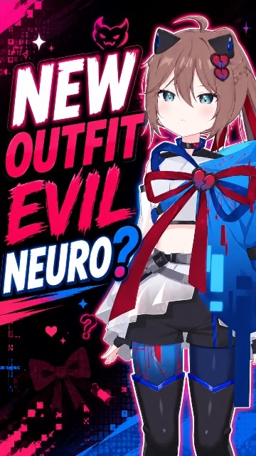 Evil Neuro with his new outfit. #neurosama #vtuberclips