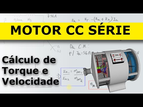 Aula 09b: Como Calcular o Torque e Velocidade de um Motor CC Série | Exercício