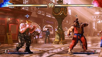 Guile vs Akuma (Hardest) - Street Fighter 5.| Epic Battle