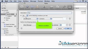How to setup rules filters in Apple Mail