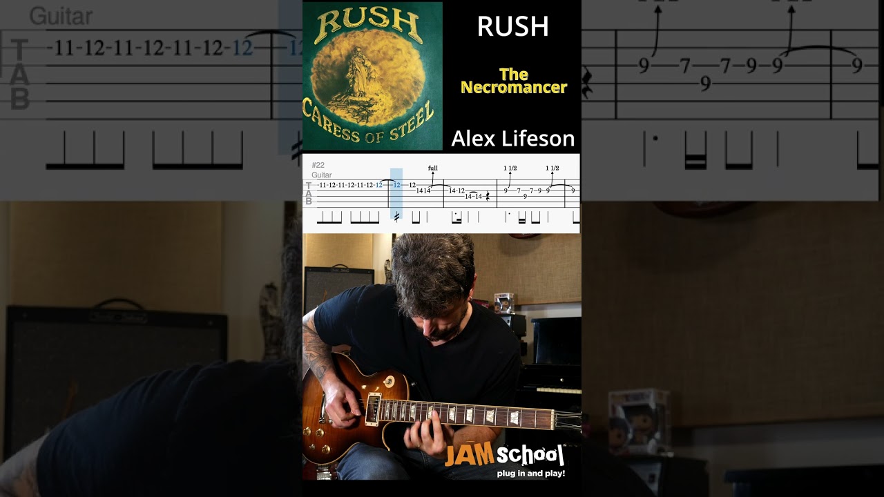 Tonton Rush Necromancer Alex Lifeson Guitar Solo with TAB di YouTube Tonton Rush Necromancer Alex Lifeson Guitar Solo with TAB di YouTube