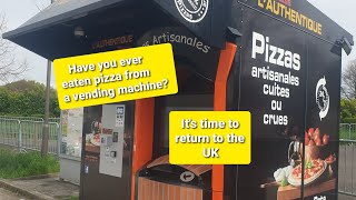 Pizza vending machine... Returning to the UK