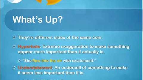 Hyperbole and Understatement