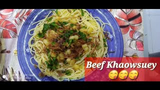 Khaowsuey Beef Khaowsuey Curry Khaosa By Dua E Jannat Kitchen