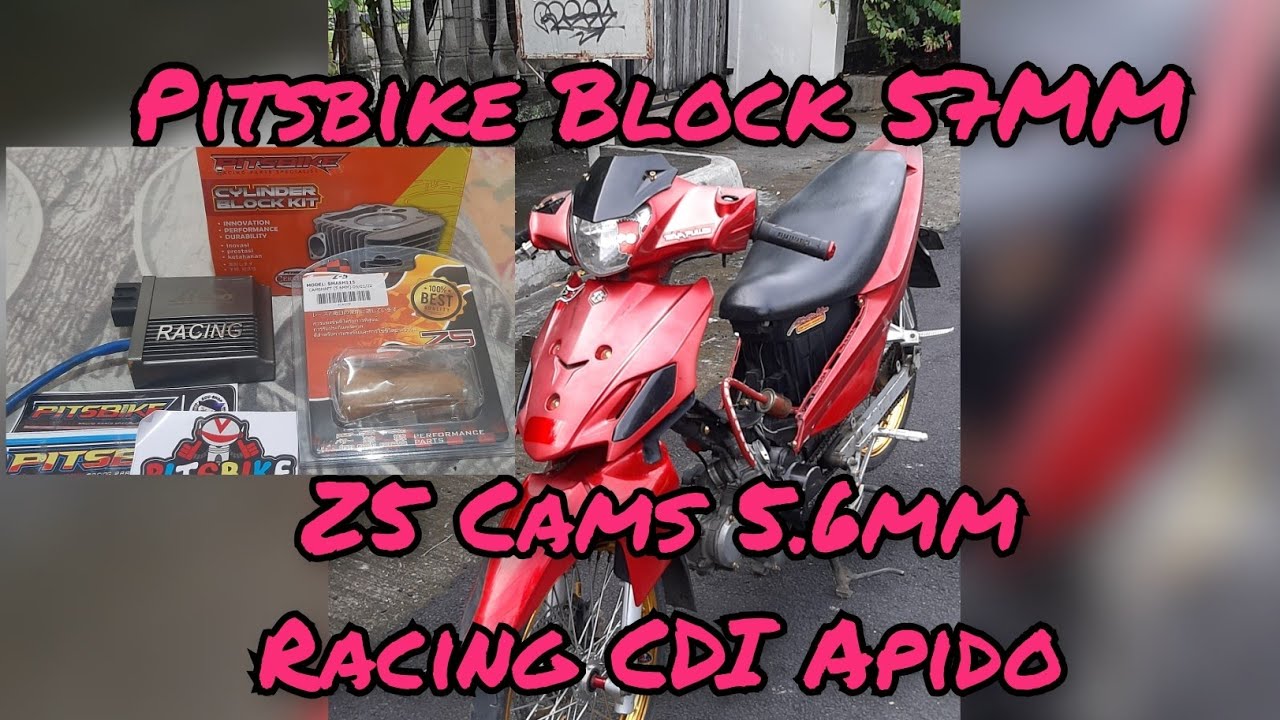 INSTALLING BLOCK 57MM, CAMS 5.6 AND RACING CDI APIDO | Smash 115 |