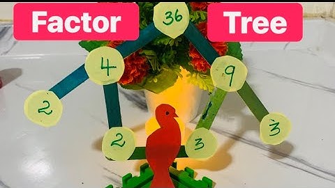 Factor Tree Bird cage model|| factors craft || maths project || Maths project|| part 2