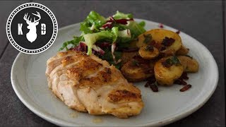 Perfect Chicken Breast, Bacon \& Sage Potatoes | Kitchen Daddy