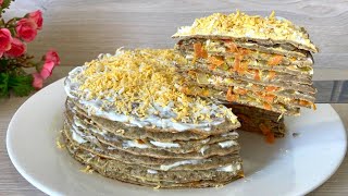 Очень вкусный ПЕЧЕНОЧНЫЙ ТОРТ. Бауырдан торт.