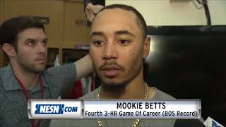 Famous Mookie Betts Reacts To His 4th Career Three Home Run Game Profile