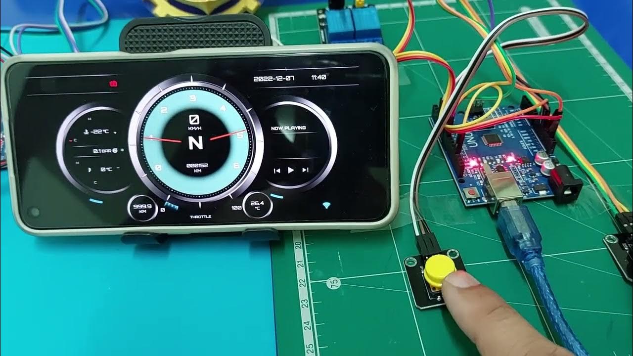 CAR Digital Dash with Arduino #4 - YouTube