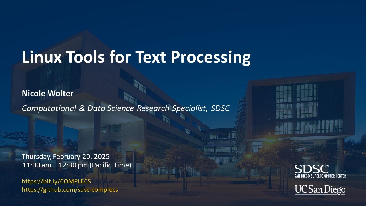Linux Tools for Text Processing - YouTube