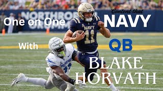 One on One with Navy QB - Blake Horvath