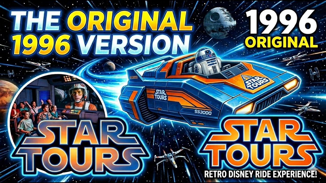 Star Tours Original Ride – Rare December 1996 POV | Disney‑MGM