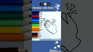 Clapping hands | super easy drawing #viralshorts #trendingshorts #drawing #art