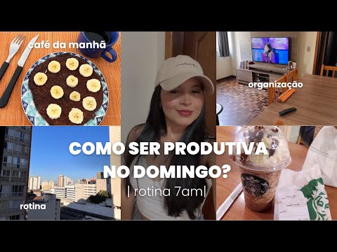 Como ser PRODUTIVA no DOMINGO | rotina 7 am | hábitos, foco, produtividade, leitura…