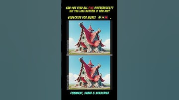 YOU ARE A GENIUS and YOU WILL spot all 5 differences!!! 🧩✨🧠#findthedifference