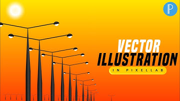 Graphic Design Tutorial In Pixellab || Vector illustration in Pixellab