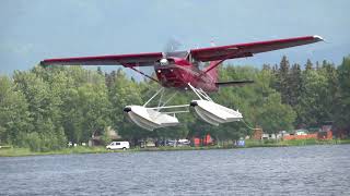 Alaska Seaplanes! Taking off, Landing & Flying