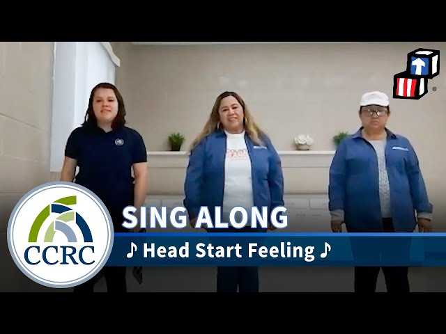 Welcome to today’s Head Start at Home music and movement session!

Let’s stand up, stretch, and get ready to sing along with Early Learning Supervisor Celia, Teacher Jennifer, and Teacher Alma!

Follow along as they sing the “Head Start Song” and perform “5 Little Ducks” for all of you!
Use for instructional purposes ONLY.

We're now enrolling children zero to five! CCRC's award winning Head Start program is accepting applications. Visit https://www.ccrcca.org/headstart to learn more and to apply. 

Follow us!
Facebook: https://ccrc.to/facebook
Instagram: https://ccrc.to/instagram
Twitter: https://ccrc.to/twitter

For all things CCRC visit our website https://www.ccrcca.org/