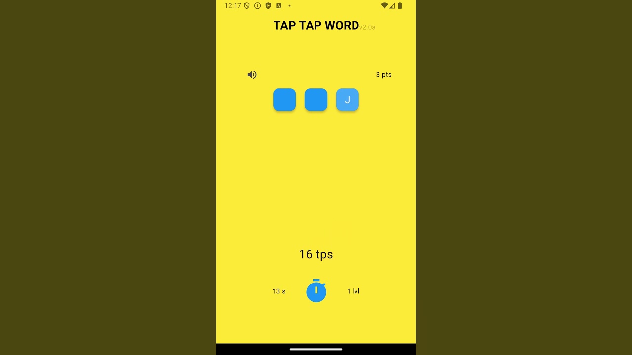 Tap game mode in TAPTAP WORD