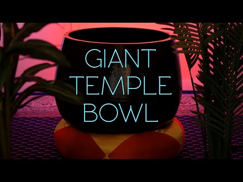 Giant Temple Bowl Sound Bath for Meditation & Relaxation | 24" Unlimited Black Ching Bowl