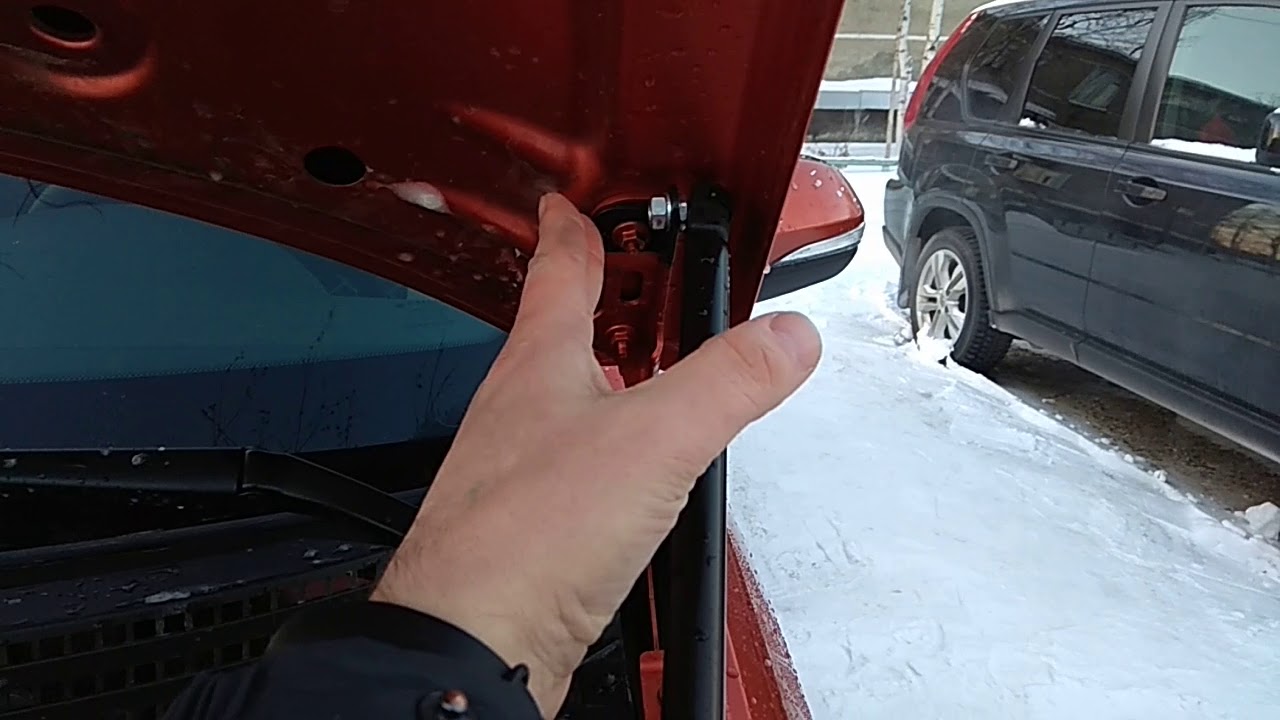 Упоры капота Лада Веста СВ КРОСС - YouTube