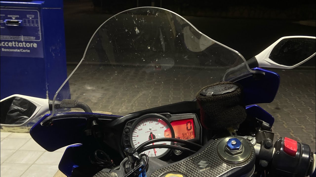 Suzuki GSX-R 600 K7 epic night ride Teenage Dream- Nightcore