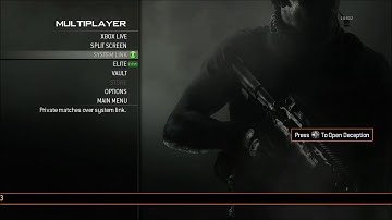 [XBOX 360] Deception MW3 Non Host Mod Menu [TU23] + DOWNLOAD