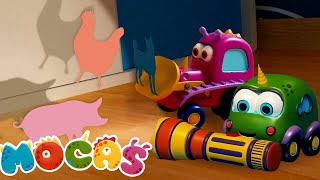 Learn Animals For Kids With Mocas! Toy Cars Cartoons & Baby Learning Videos For Kids.