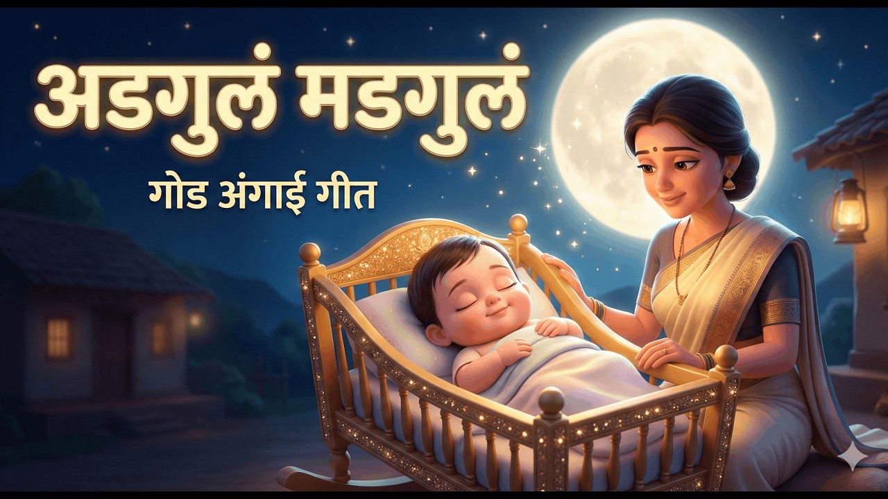 अडगुलं मडगुलं सोन्याचं कडगुलं | Adgula Madugula | Marathi Lullaby | Baby Song by littlelearn tv