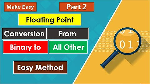 Floating Point Binary to Other Base Conversion | Binary to Decimal | Octal | Hexa || Make Easy