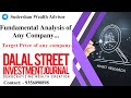 Fundamental analysis and broker reports of any company from dalal street investment journal dsij