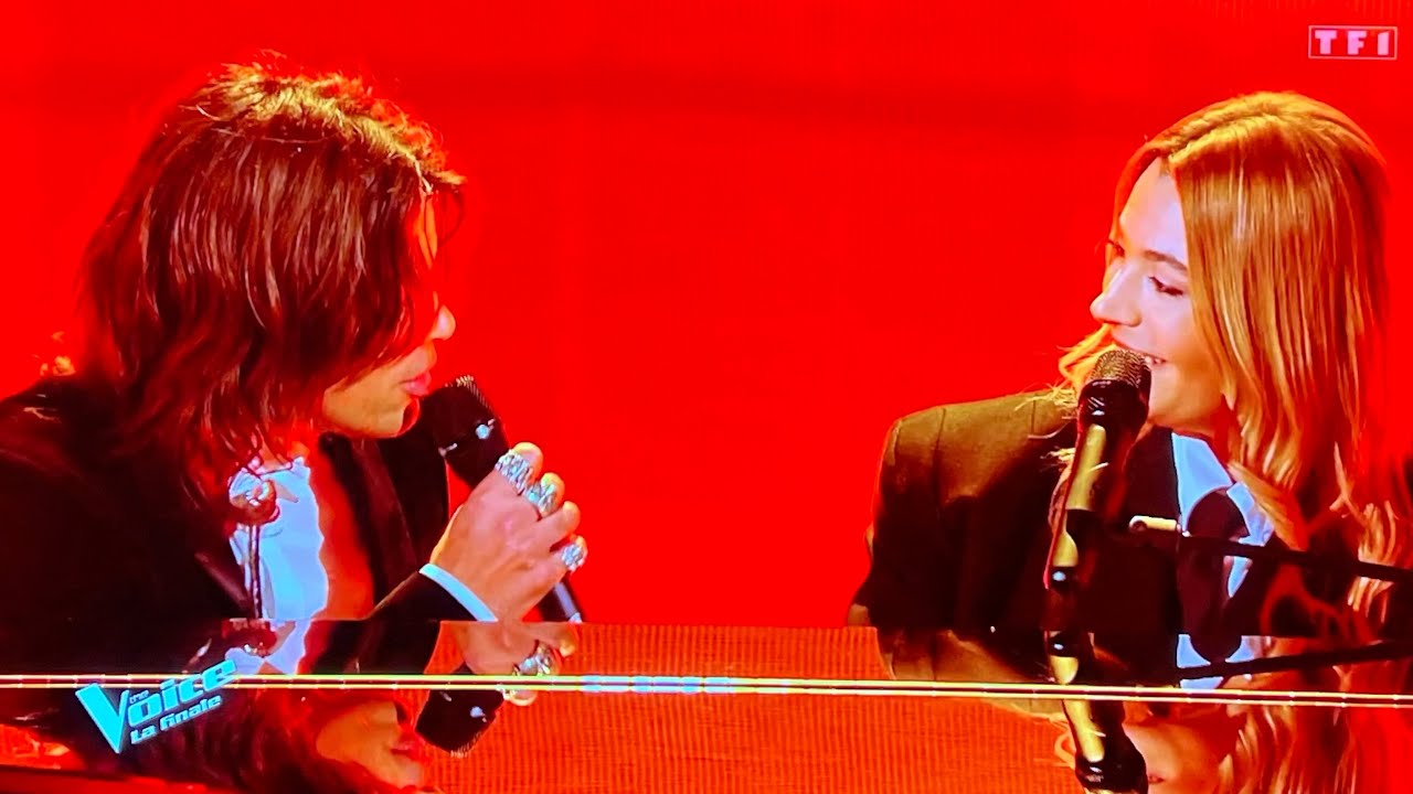 The Voice La Finale 2024 Baptiste en duo avec Santa sur « Pop corn