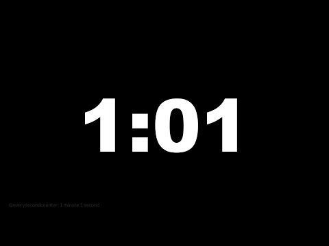 1 minute 1 second [61 secs] clock timer countdown || Alarm Focus