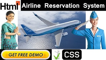 Airline Reservation System Project in HTML | CSS | JAVASCRIPT | AJAX - College Projects for CS